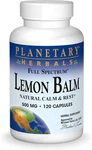 Planetary Herbals Lemon Balm Full Spectrum 500MG, Natural Calm And Rest, 120 Cap. Fixed Price $45.99.