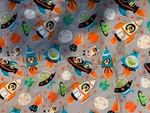 Weighted Lap Blanket With Spaceships, Astronauts, 7 1/2 Lbs, Space, Aliens Sale!. Fixed Price $80.00.