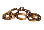 Native American Navajo Copper Link Women's Bracelet 8. Fixed Price $54.00.