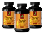 Glucosamine Powder - Chondroitin & Msm Capsules 3 Bottles. Fixed Price $50.05.