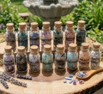 15PC Natural Gemstone Collection - Labeled Crystal Bottles Rock Gift Set. Fixed Price $20.88.
