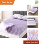 Luxury 2-INCH King Memory Foam Topper With Lavender Infusion Deep Sleep Aid. Fixed Price $126.95.