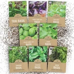 Organic Basil Seeds Variety - 8 Individual Packs 2026 Season Brown. Fixed Price $14.22.