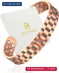 Biomag Magnetic Copper Bracelet For Men, 99.99% Pure Cuff Bangle With 18. Fixed Price $25.28.