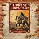 Native American Chief Crazy Horse Metal Sign Retro Heritage Wall Decor. Fixed Price $11.39.