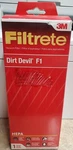 Filtrete Dirt Devil F1 Hepa Filter. Fixed Price $19.99.