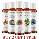 2 Oz. Carrier Oil 100% Pure Natural Cold Pressed For Skin, Hair Growth, Massage. Fixed Price $8.15.