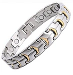 Rainso Men's Power Titanium Steel Health Magnetic Energy Therapy Bracelet. Fixed Price $20.39.