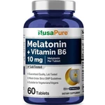 Nusapure Melatonin + Vitamin B6 10 Mg Per 60 Tablets Vegans Non-gmo. Fixed Price $16.89.