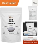 100% Natural Zinc Oxide Powder Non-nano Uncoated Particles 0.5 Lbs / 227 Gms. Fixed Price $19.99.