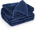 Sherpa Fleece Weighted Blanket, 15LBS Soft Flannel, 48"X72" Cozy Throw. Fixed Price $91.99.