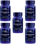 5 Pack Life Extension Pomegranate Fruit Extract For Blood Pressure Cardio 30VCAP. Fixed Price $71.25.
