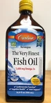 Carlson The Very Finest Fish Oil Lemon Norwegian 1600MG OMEGA-3 16.9 Oz (500 Ml). Fixed Price $59.41.