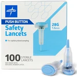 Medline Sterile Safety Lancets, Push-button Activation, Blood Glucose Testing,. Fixed Price $19.79.