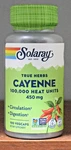 Solaray Cayenne 100,000 Heat Units Capsules Pepper Vegcaps. Fixed Price $16.87.
