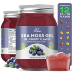 Oalse Sea Moss Gel - 18.5OZ Blueberry, Raw, Nutritious, Immune Support. Fixed Price $59.18.