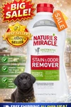 Nature's Natures Miracle Enzymatic Dog Formula Stain & Odor Remover 32FL Oz. Fixed Price $18.98.