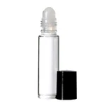 576 Bottles Case Plain 1/3 Oz 10ML Clear Glass On With Black Cap & Roller. Fixed Price $159.99.