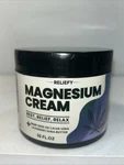 Sealed Reliefy Magnesium, Hemp Seed Oil Cream, Rest & Relief, 10 Oz. Fixed Price $17.00.