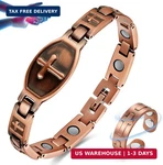 Vicmag Copper Magnetic Bracelet For Women 99.9% Solid Pure Strong Magnets. Fixed Price $35.42.