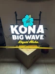 Kona Beer Brewing Big Wave Liquid Aloha Hawaii Tiki Beach Led Light Preowned. Fixed Price $130.00.