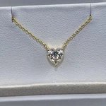 2 Ct Egl Certified Heart Shaped White Diamond Designer Pendant In 14K Gold. Fixed Price $530.09.