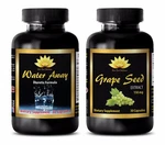Antiaging Capsules - Water Away Grape Seed Extract Combo Diet. Fixed Price $32.98.