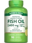 Natures Truth Fish Oil Omega 3 Supplement 2400MG Lemon Flavor 90 Softgels. Fixed Price $13.99.