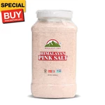 Himalayan Pink Salt - 5 Lbs Fine Grain Plastic Jar 100% Natural And Pure Gourm. Fixed Price $25.44.