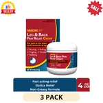 3 Pack Magnilife Leg Back Pain Relief Cream 4OZ Fast Acting Sciatica Non Greasy. Fixed Price $48.98.
