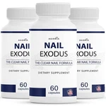 (3 Pack) Exodus Capsules Healthier Nails - Extreme Clear Formula. Fixed Price $38.95.