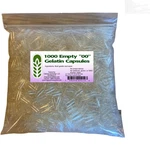 Clear Gelatin Capsules '00' - 1000 Count, Kosher & Halal Certified. Fixed Price $38.98.