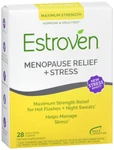Estroven Once Daily Menopause Relief Stress & Energy Boost Caplets 28 Ea. Fixed Price $29.99.