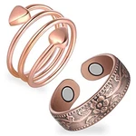 Feraco 2PCS Copper Rings For WOMEN,99.99% Pure Magnetic Thumb With. Fixed Price $14.99.