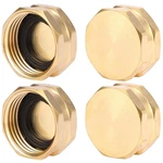 Garden Hose End Caps With Washers, Brass Spigot Cap, 3/4" Pack,. Fixed Price $12.89.