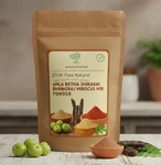 Pure Natural Amla Reetha Shikakai, Bhringraj & Hibiscus Mix Powder For Hair 100G. Fixed Price $12.89.
