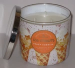 Goose Creek 3 Wick Soy Wax Blend Ice Cream Peach Cobbler Candle 14.5 Oz. Fixed Price $26.00.