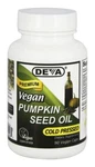 Deva Premium Vegan Cold Presssed Pumpkin Seed Oil Vegetarian Capsules 90 Count. Fixed Price $12.15.
