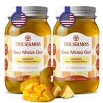 Trueseamoss Gel Superfood - Mango Pineapple, 16 Fl. Oz. (2PK) Exp. 7/26. Fixed Price $34.00.