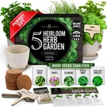 Indoor Herb Garden Starter Kit Complete 5 Grow With Basil, Cilantr.... Fixed Price $61.63.