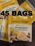 45 Bag(s) Bigelow Tea Lemon Ginger Herbal Plus Probiotics Caffeine Free. Fixed Price $18.99.