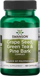 Swanson Grape Seed Green Tea Pine Bark Herbal Complex 60 Capsules. Fixed Price $17.48.