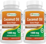 2 Pack Best Naturals Coconut Oil 1000 Mg 180 Softgels. Fixed Price $24.89.