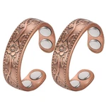 Cigmag Copper Rings For Women 99% Pure Adjustable, 2PCS Flower. Fixed Price $14.99.