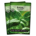 Sow Right Seeds Genovese Sweet Basil For Planting Non-gmo 2, Green. Fixed Price $10.07.