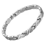 Feraco Magnetic Bracelet For Women Titanium Steel 6 Inch, Bright Silver. Fixed Price $31.55.