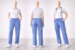 Scrubstar Women Ceil Light Blue Pants Size Drawstring Cargo Pockets. Fixed Price $18.99.