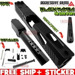 Aggressive Arms Black Mamba Complete Ported Slide Barrel For Glock 19 Gen 5. Fixed Price $329.00.