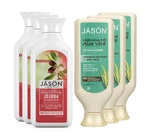 Jason Long & Strong Jojoba Shampoo 84% Aloe Vera Conditioner Pack Of 6. Fixed Price $62.00.