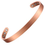 Minimalist Matte Copper Magnetic Cuff Bracelet For And Women - Adjustable.... Fixed Price $28.17.